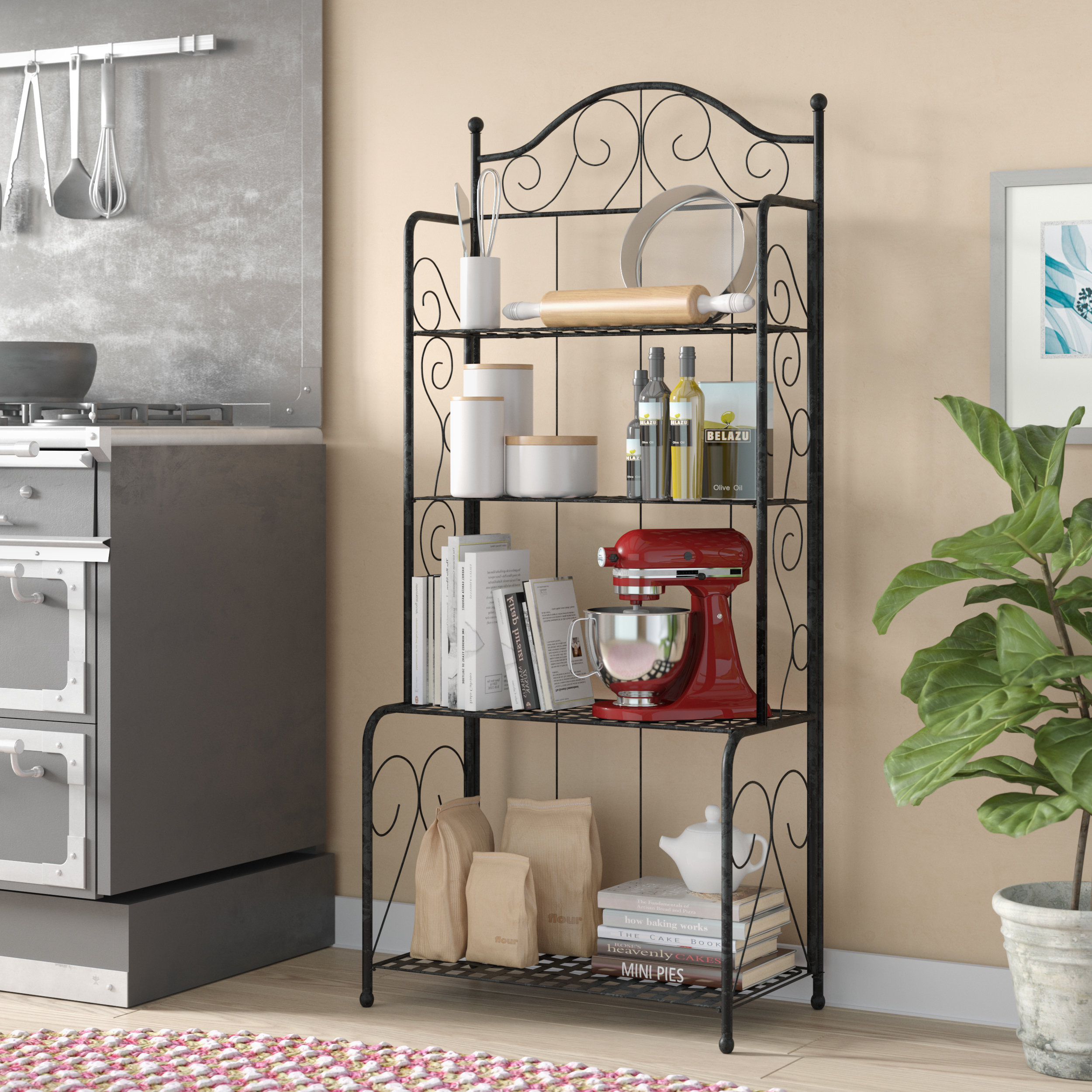 Nocona 26 Wrought Iron Standard Baker s Rack